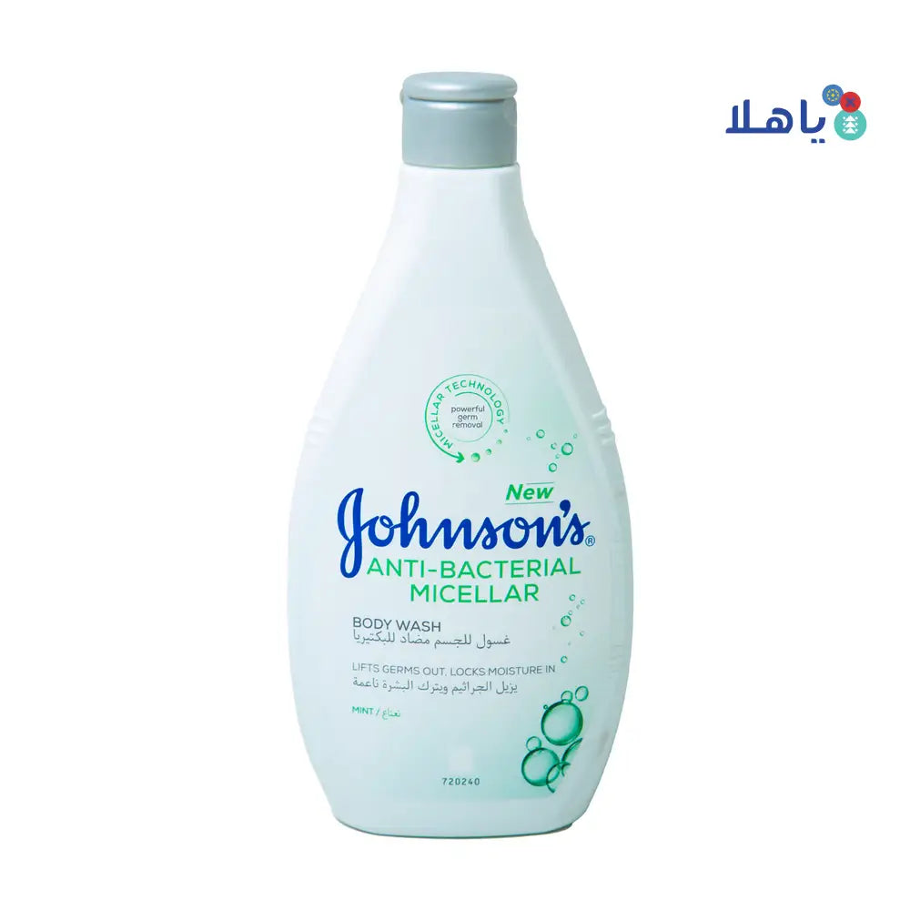 Johnson Anti-Bacterial Micellar Body Wash 400ml - Mint