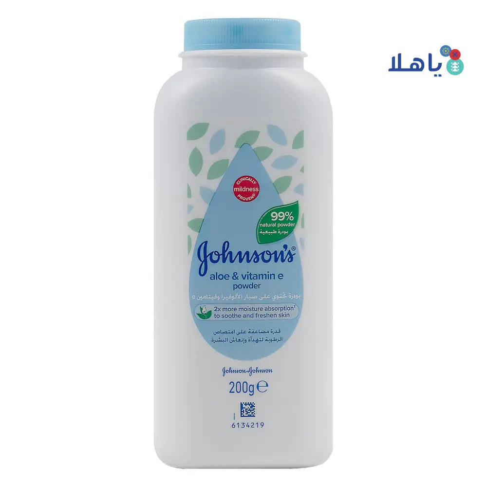 Johnson Baby Powder 200g-Aloe & Vitamin E