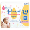 JOHNSON BABY EXTRA SENSITIVE 3X1 224PCS