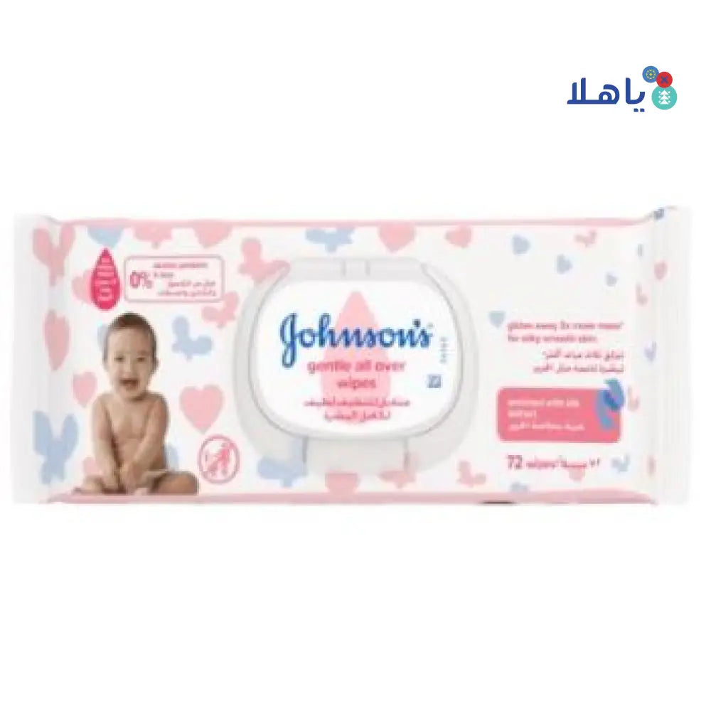 JOHNSON GENTLE ALL OVER WIPES 72PCS