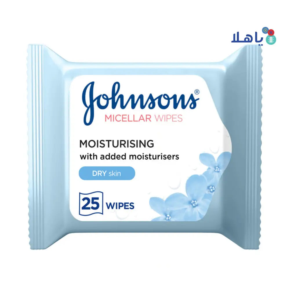 JOHNSON MICELLAR MOISTURISING WIPES 25PCS