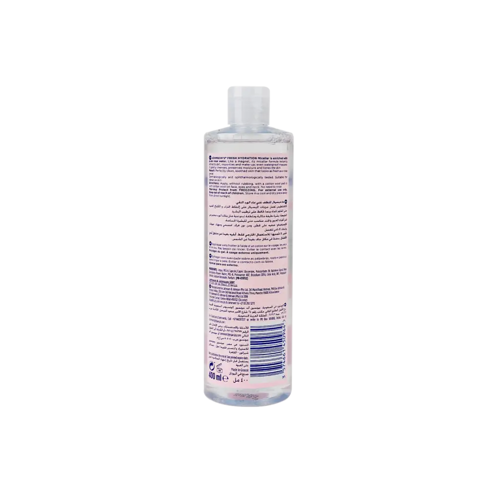 Johnson Hydration Micellar Rose Cleansing Water 400ml