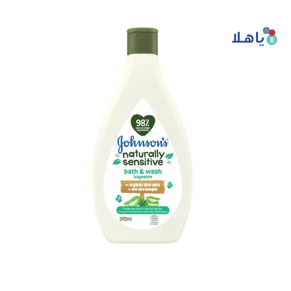 JOHNSON NATURALLY SENSITIVE ALOEVERA HEAD-TO-TOE WASH 395ML