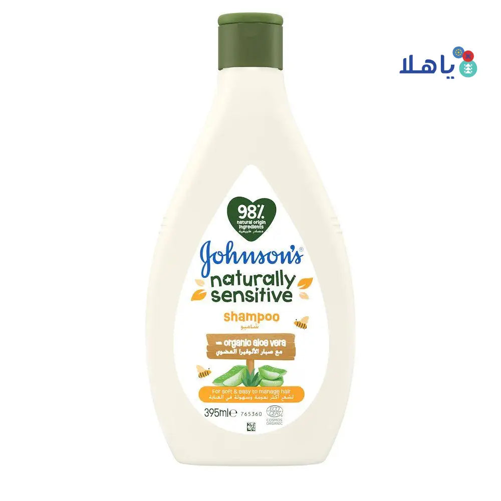 JOHNSON NATURALLY SENSITIVE ORGANIC ALOE VERA SHAMPOO 395ML