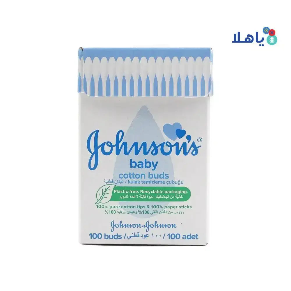 J&J - Johnson's Pure Cotton Buds 100Pcs - Pharmazone - 