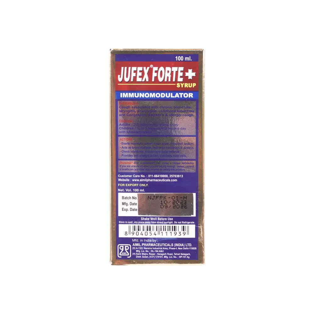 JUFEX FORTE SYRUP 100ML