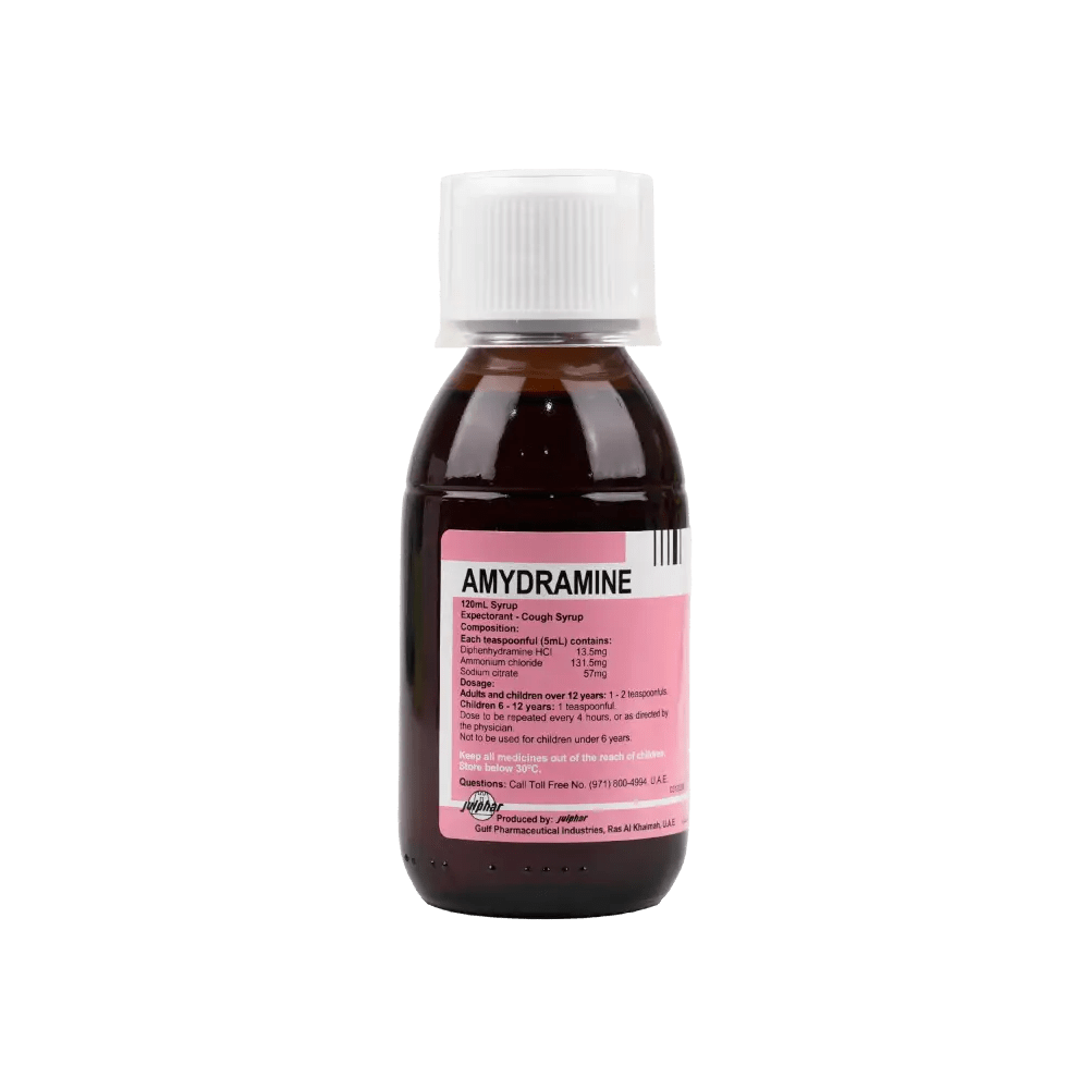 JULPHAR - Amydramine Syrup 120 Ml - Pharmazone - 