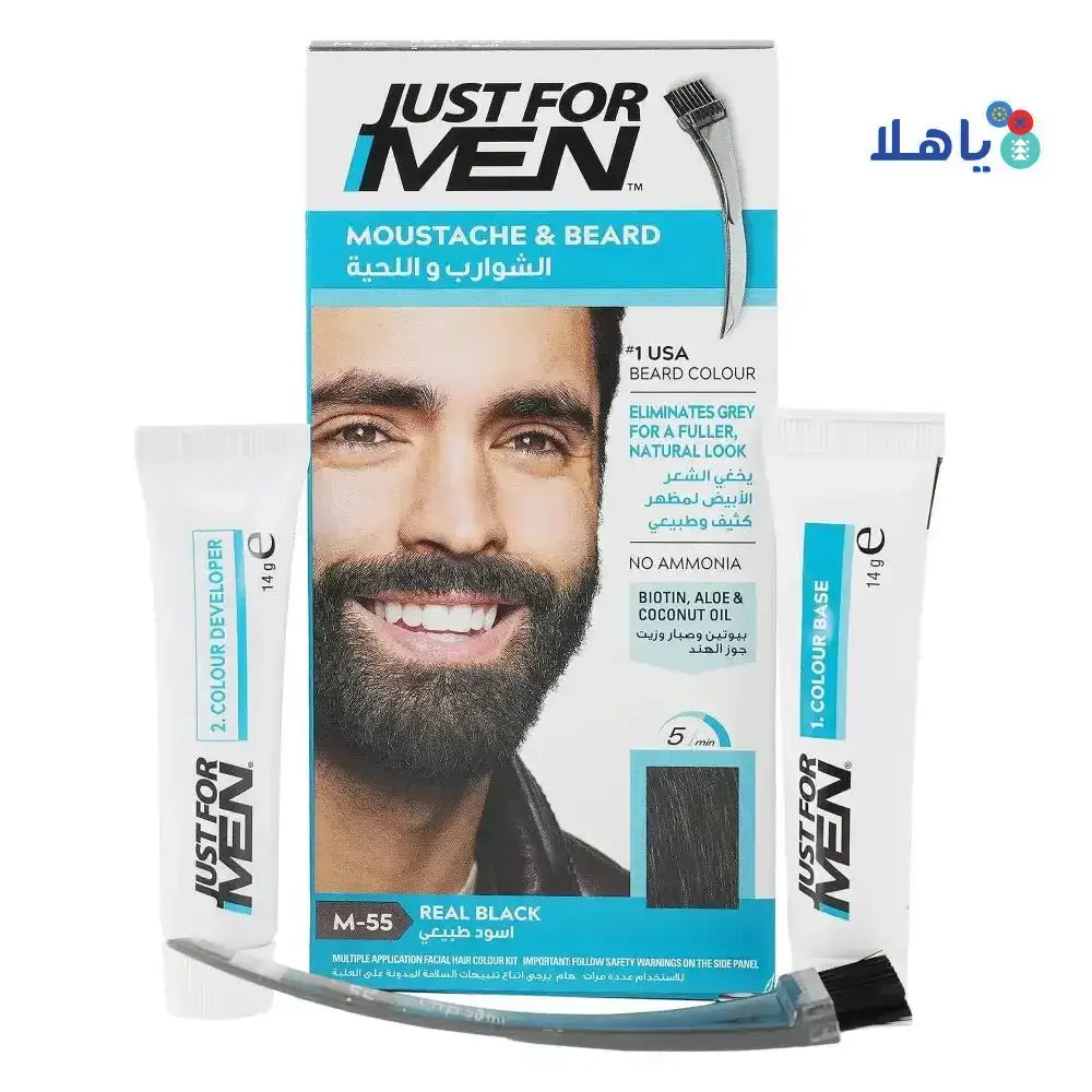 Just For Men - Just For Men Moustache & Beard Real Black - M55 - Pharmazone - 