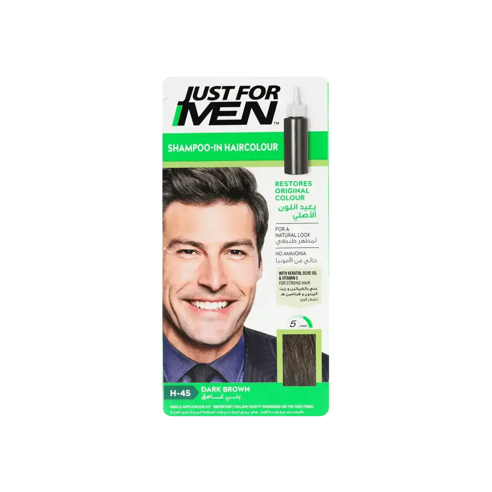 Just For Men - Just For Men Shampoo In Hair Colour Dark Brown - H45 - Pharmazone - 