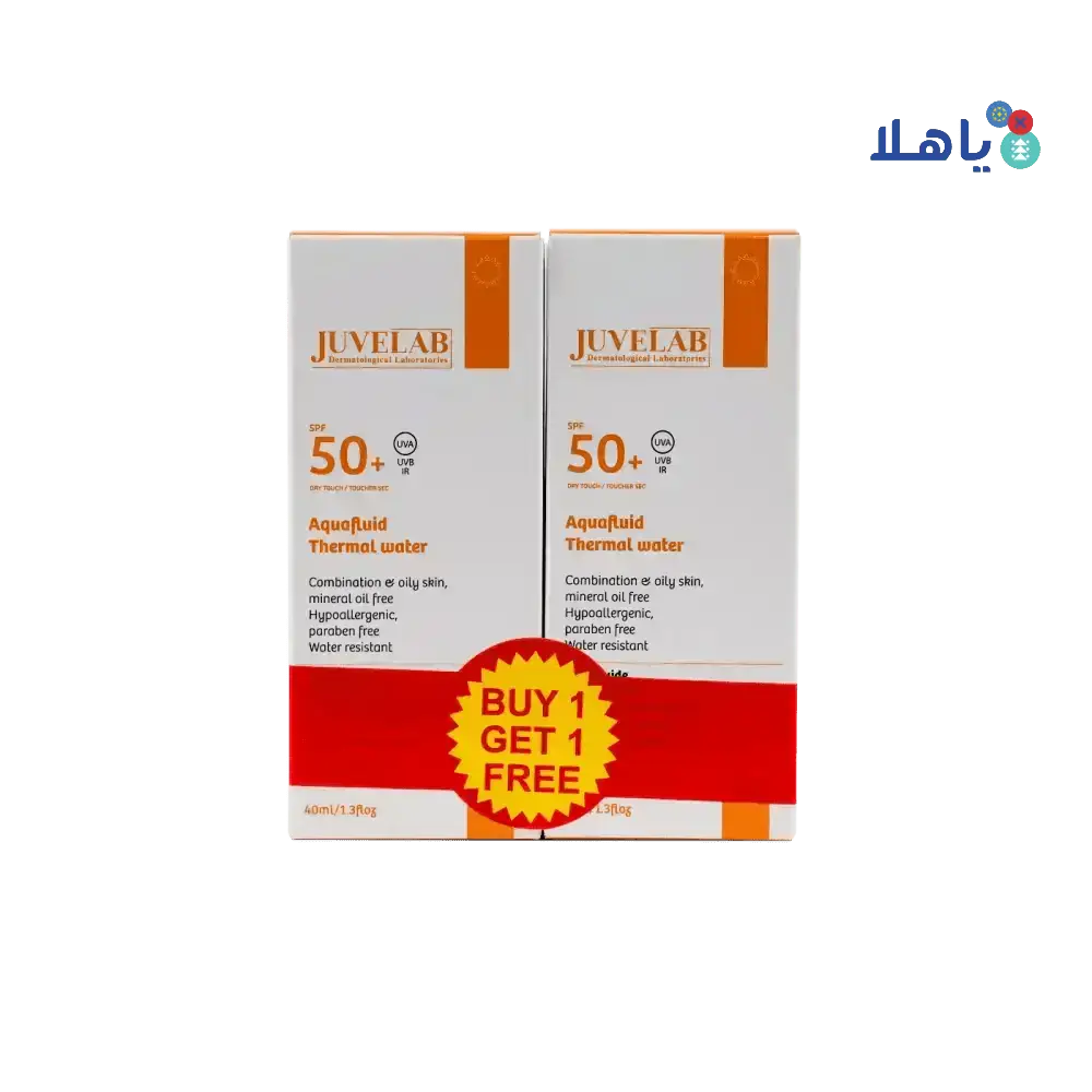 JUVELAB - Juvelab Spf50+ Aquafluid Cream 40ml 1+1 Offer - Pharmazone - 