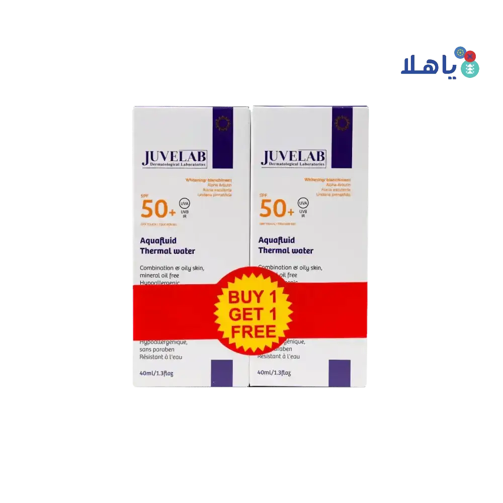 JUVELAB - Juvelab Spf50+ Aquafluid Whitening Cream 40ml 1+1 Offer - Pharmazone - 