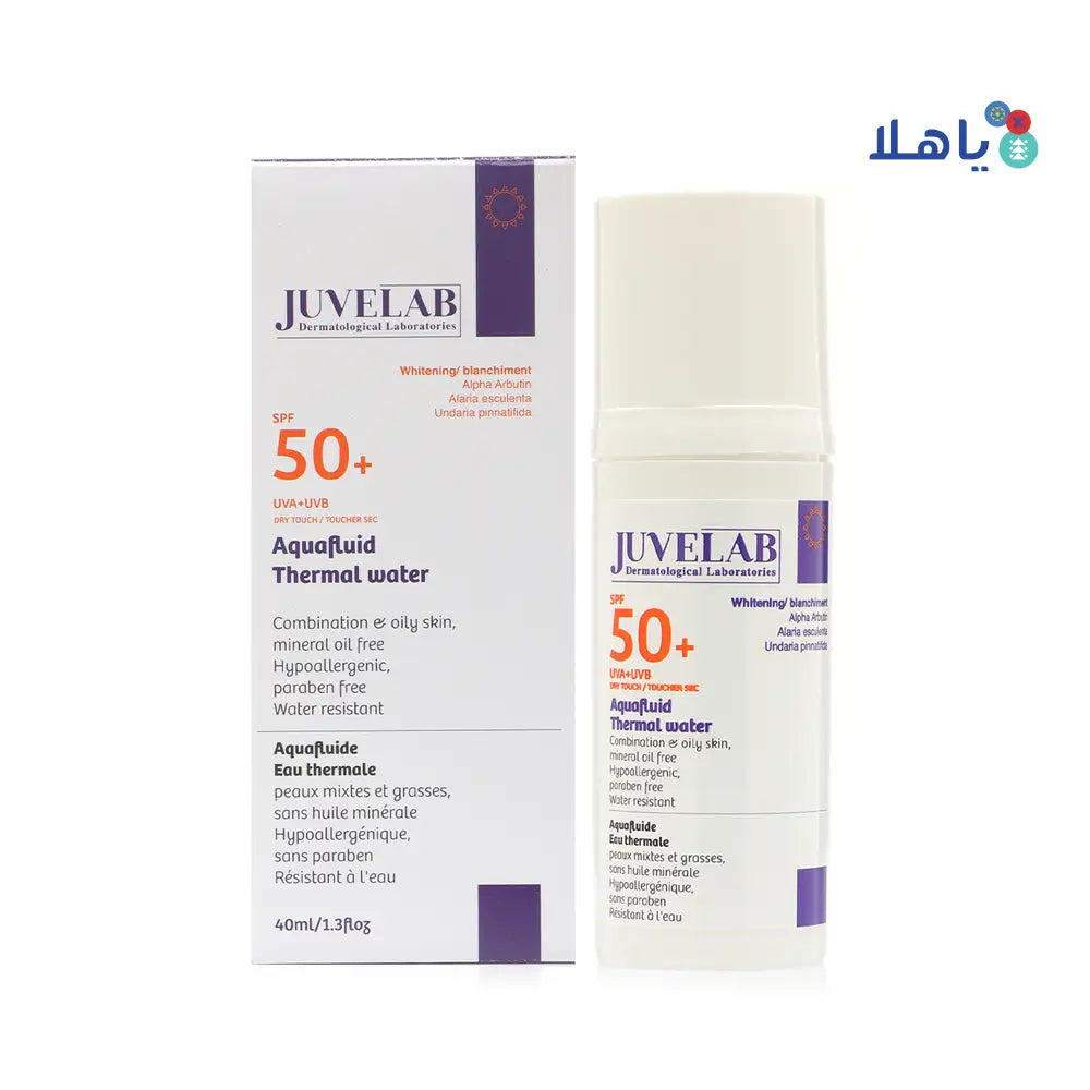 JUVELAB SPF50+ AQUAFLUID WHITENING CREAM 40ML