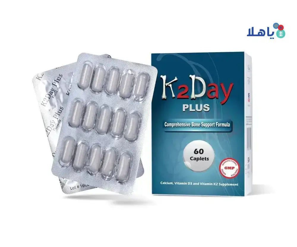 PURALIFE - K2Day Plus 60 Caplets - Pharmazone - 