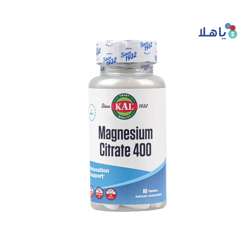 Kal Magnesium Citrate 400 60Tablets