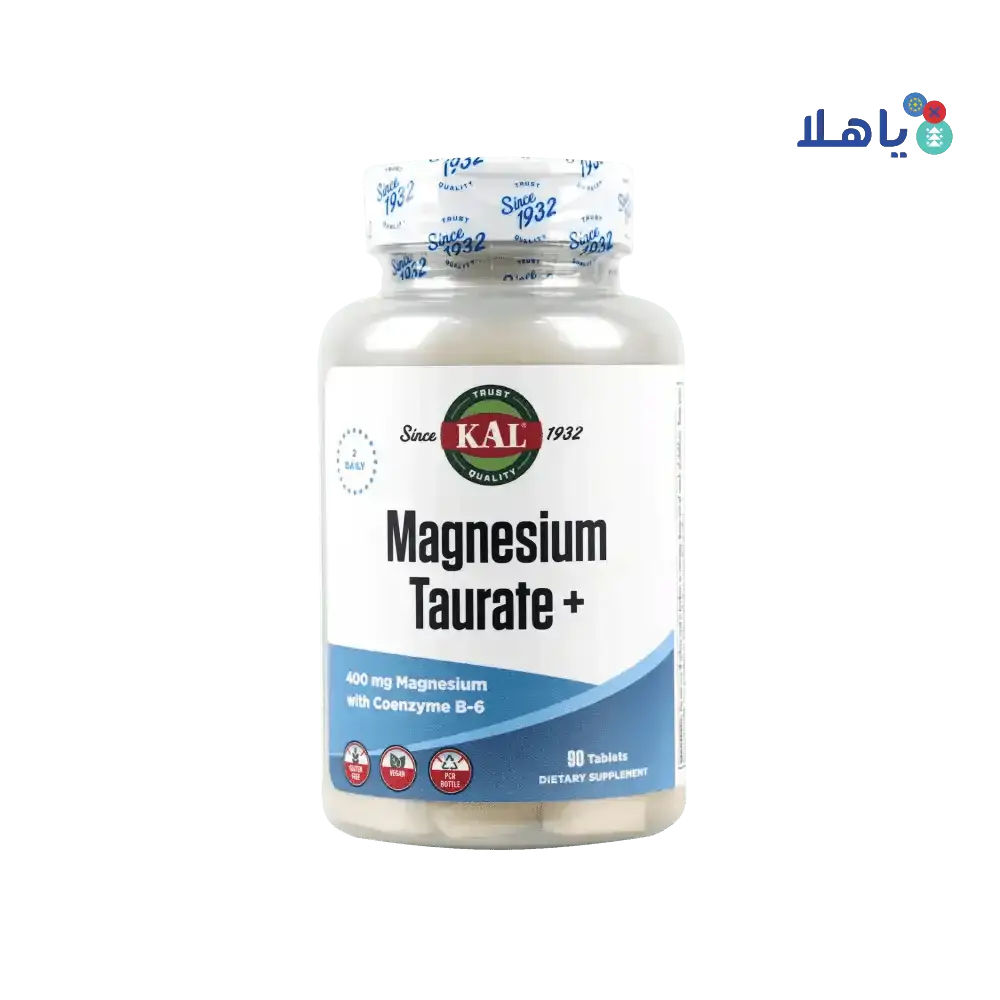 NUTRACEUTICAL CORP. - KAL Magnesium Taurate+ 400Mg 90Tab - Pharmazone - 