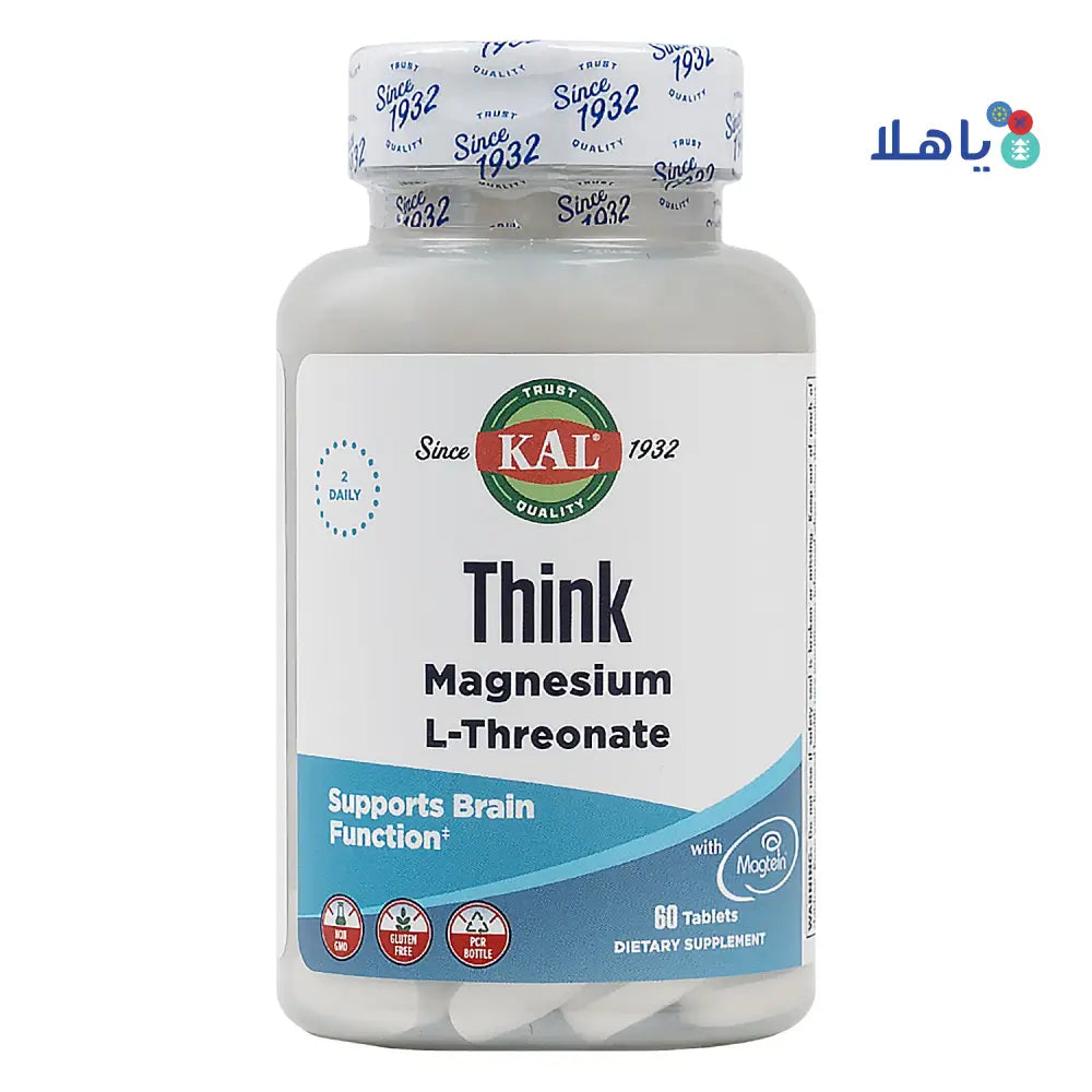 Kal Think Magnesium L-Threonate 60 Tablets