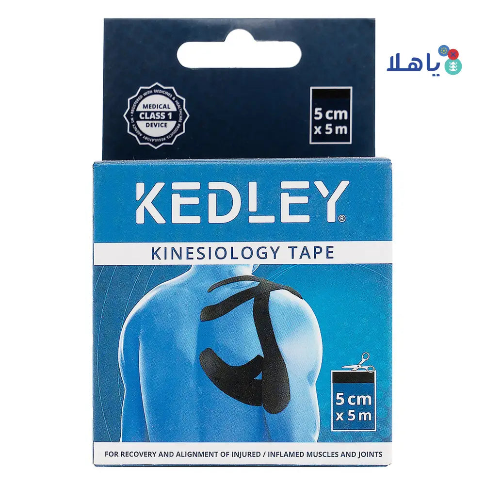 Kedley Kinesiology Tape 5cmX5m - Black - 8330