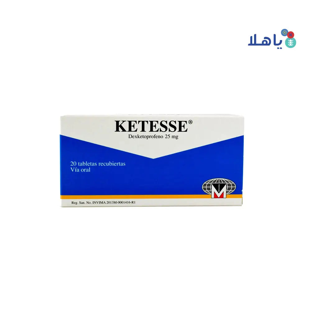 KETESSE 25MG 20 TABLETS