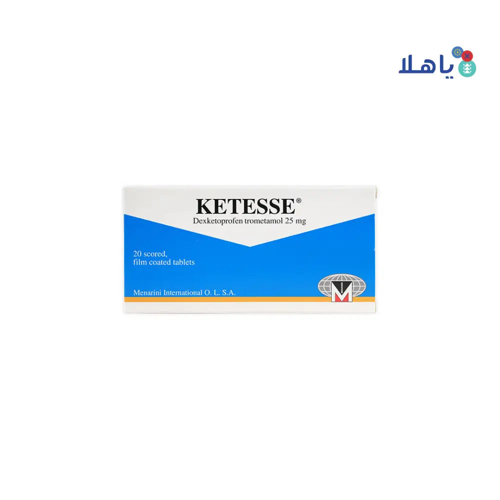 KETESSE 25MG 20 TABLETS