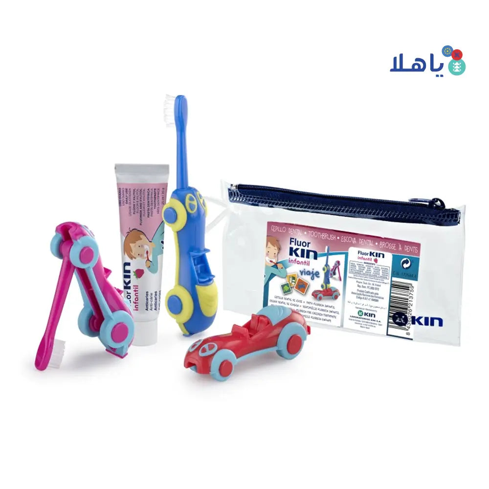 KIN FLUOR INFANTIL VIAJE DENTAL PACK