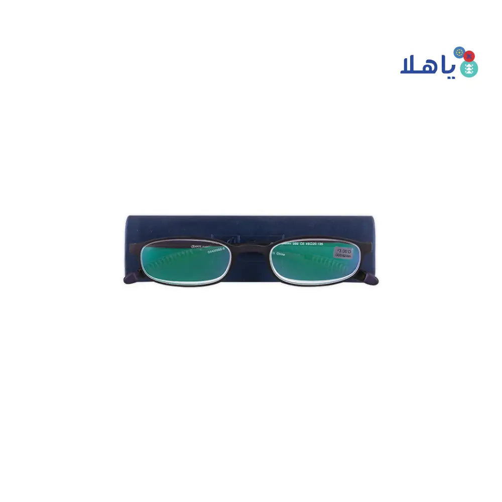 Kool Reading Glasses Blue C6 +3.00