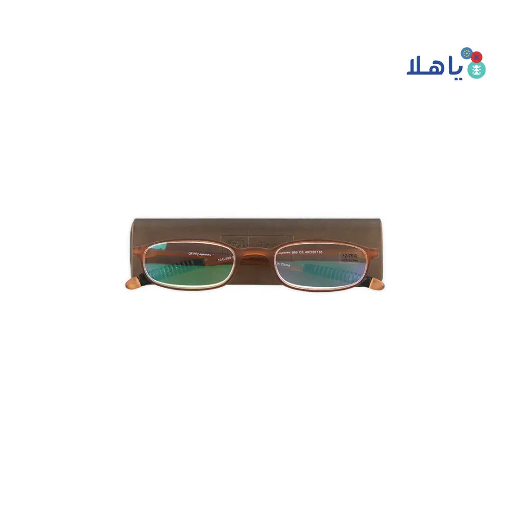 Kool Reading Glasses Brown C3 +2.75