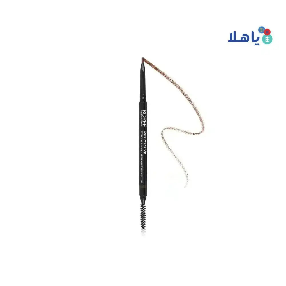 Korff - Korff Slim Eyebrow Pencil 03 Dark Brown - Pharmazone - 