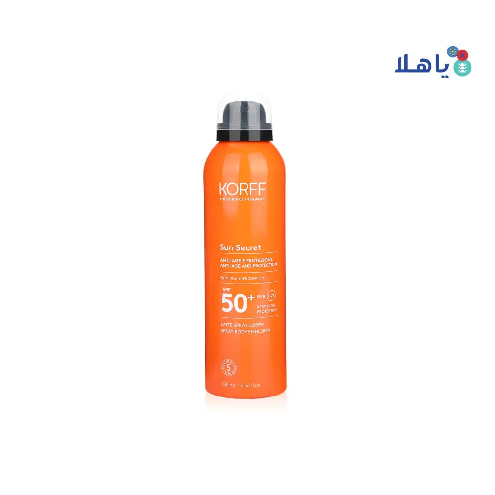 KORFF SUN SECRET ANTI-AGE & PROTECTION SPF 50+ 200ML