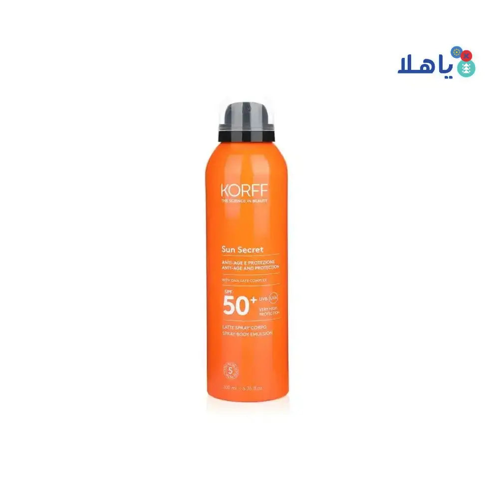 KORFF - KORFF SUN SECRET ANTI - AGE & PROTECTION SPF 50+ 200ML - Pharmazone - 