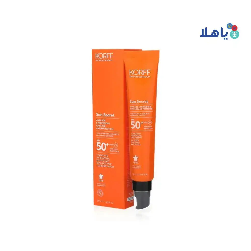 KORFF - KORFF SUN SECRET ANTI - SPOT FACE FLUID MATT EFECT SPF50+ 50ML - Pharmazone - 