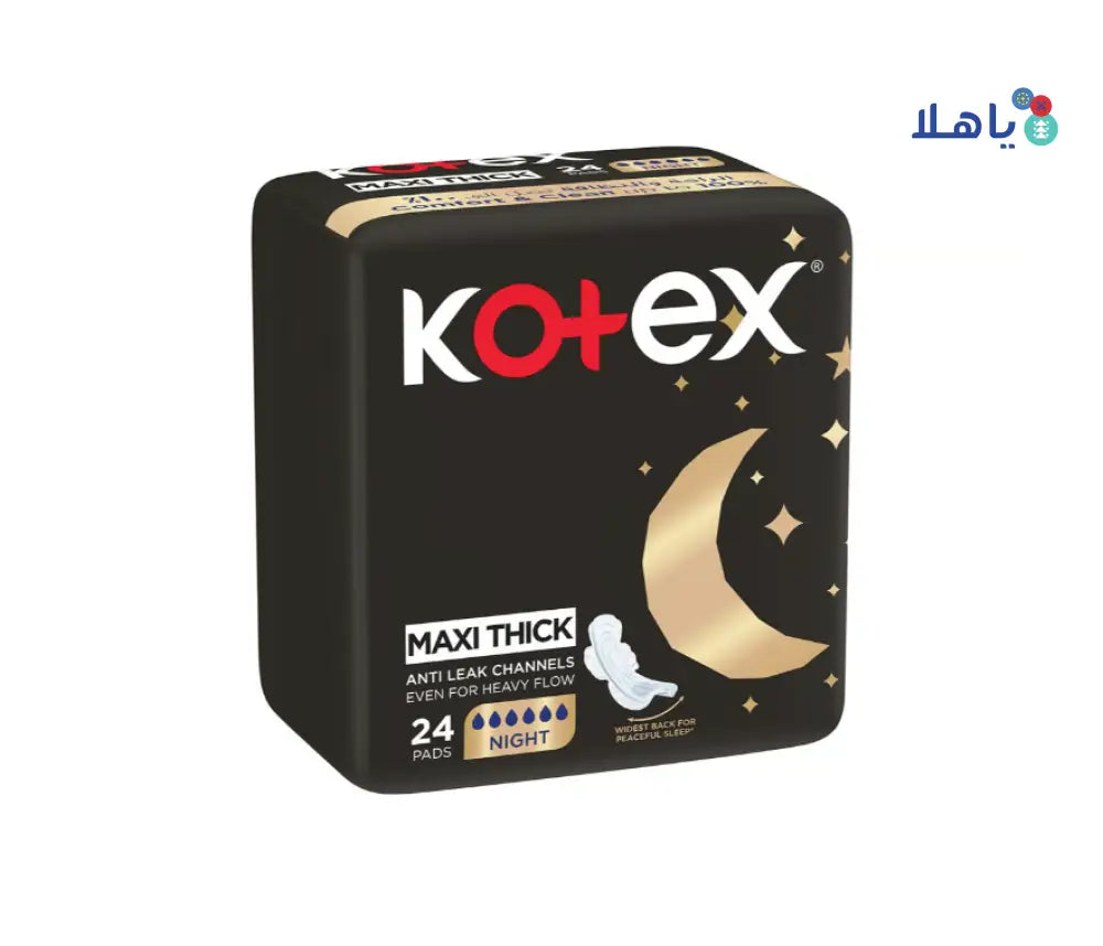 KOTEX MAXI THICK NIGHT TIME 6X24PADS