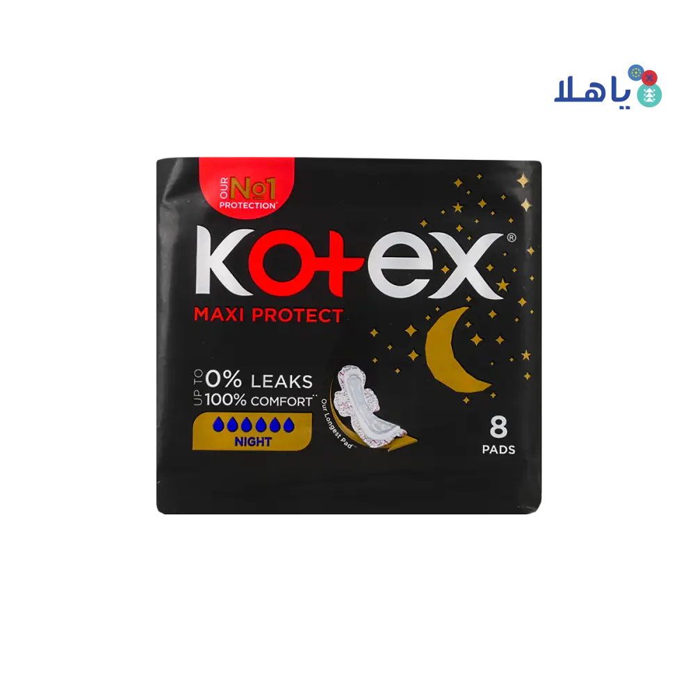 KOTEX MAXI NIGHT+WINGS 10X8PADS