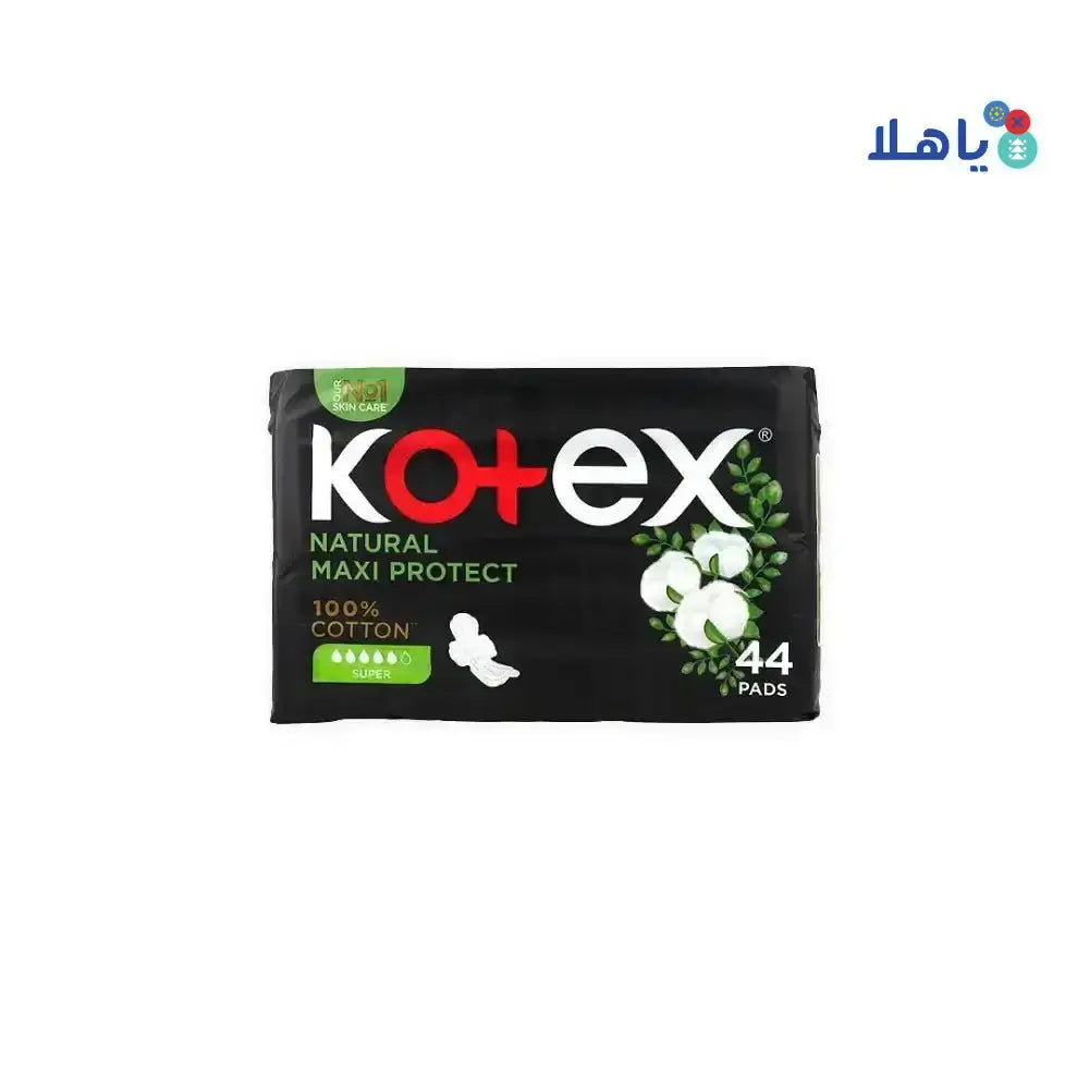 Kotex - Kotex Natural Cotton Maxi Protect Super 44Pcs - Pharmazone - 