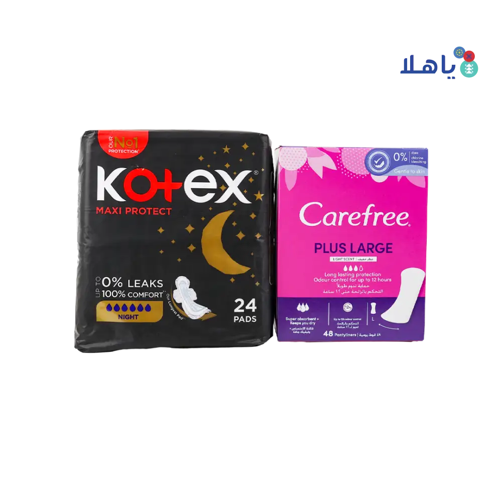 Kotex Night + Carefree Large Set