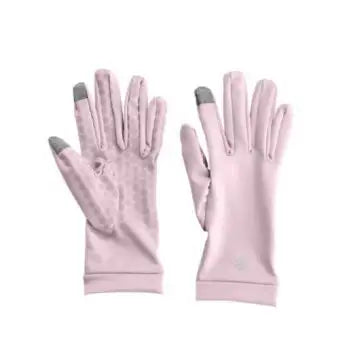 48117-Coolibar UPF50+ Sun Pink Gloves-L