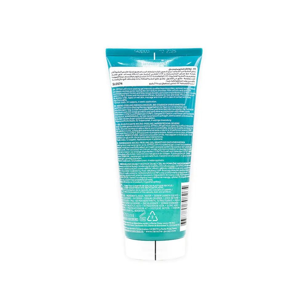 LA ROCH POSAY (LRP) - LA ROCHE POSAY EFFACLAR MICRO PEELING PURIFYING GEL 200ML - Pharmazone - 