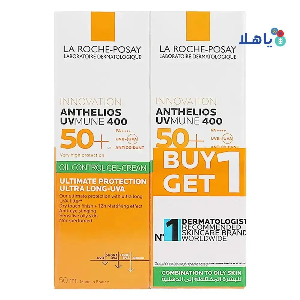 LA ROCH POSAY (LRP) - La Roche Posay Anthelios Spf50+Oil ControlGel - cream 1+1 50ml - Pharmazone - 