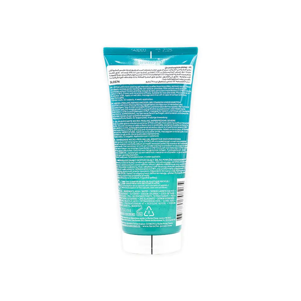 LA ROCHE POSAY EFFACLAR MICRO PEELING PURIFYING GEL 200ML