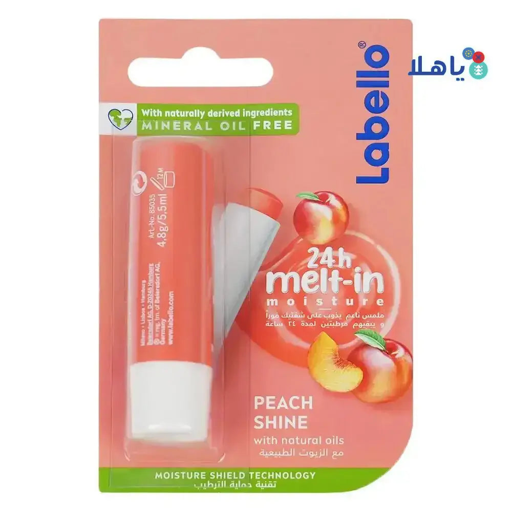 Labello - Labello 24h Melt in Lip Balm - Peach Shine - Pharmazone - 