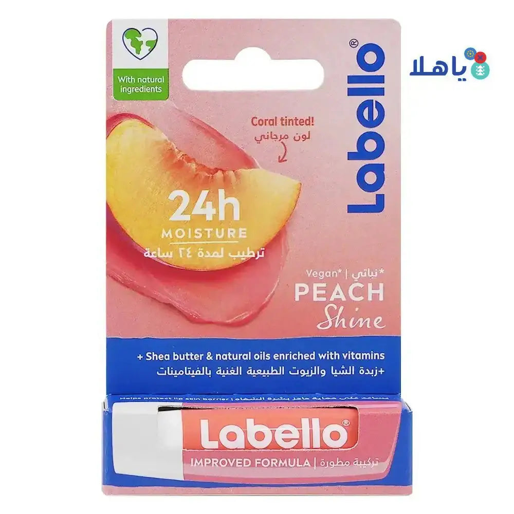 Labello - Labello 24h Moisture Lip Balm - Peach Shine - Pharmazone - 