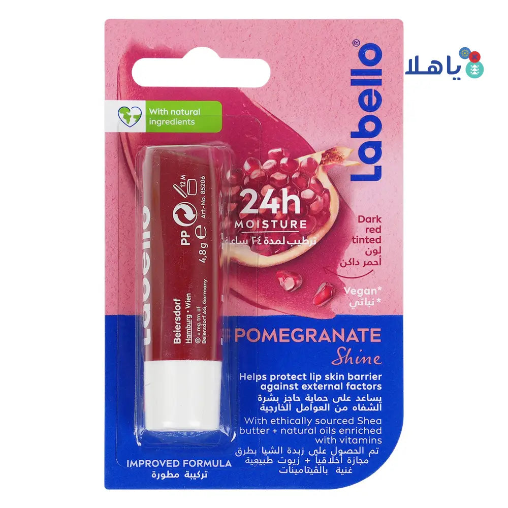 Labello 24h Moisture Lip Balm 4.8g - Pomegranate Shine