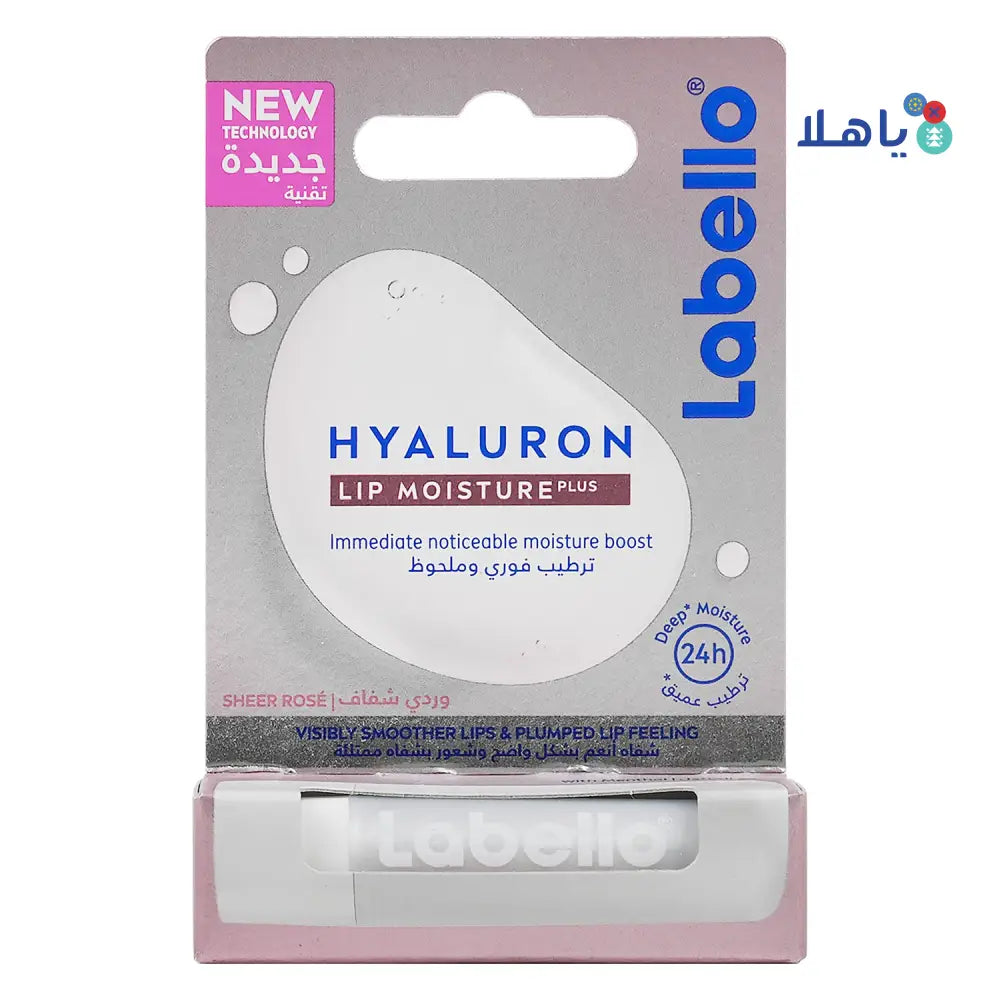 Labello 24h Hyaluron Moisture Plus Lip Balm 5.2g -Sheer Rose