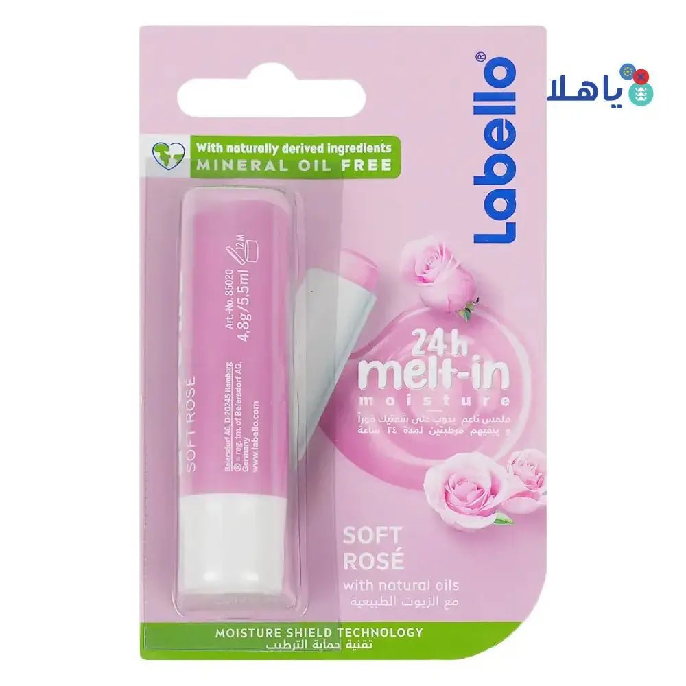 Labello - Labello Melt - In Moisture 24H Lip Balm 4.8G - Soft Rose - Pharmazone - 