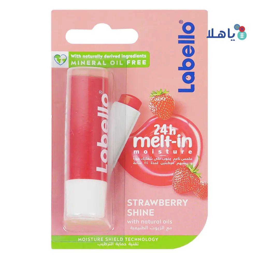 Labello - Labello Melt - In Moisture 24H Lip Blam 4.8G - Strawberry Shine - Pharmazone - 