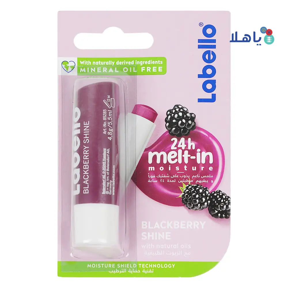 LABELLO MELT-IN MOISTURE 24H LIP BALM 4.8G -BLACKBERRY SHINE