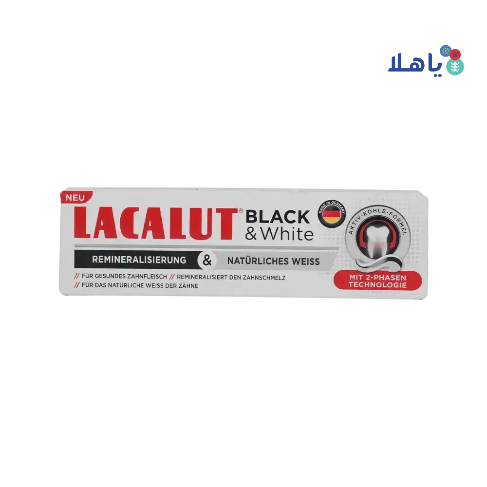 LACALUT - Lacalut Black & White Toothpaste 75ml - Pharmazone - 