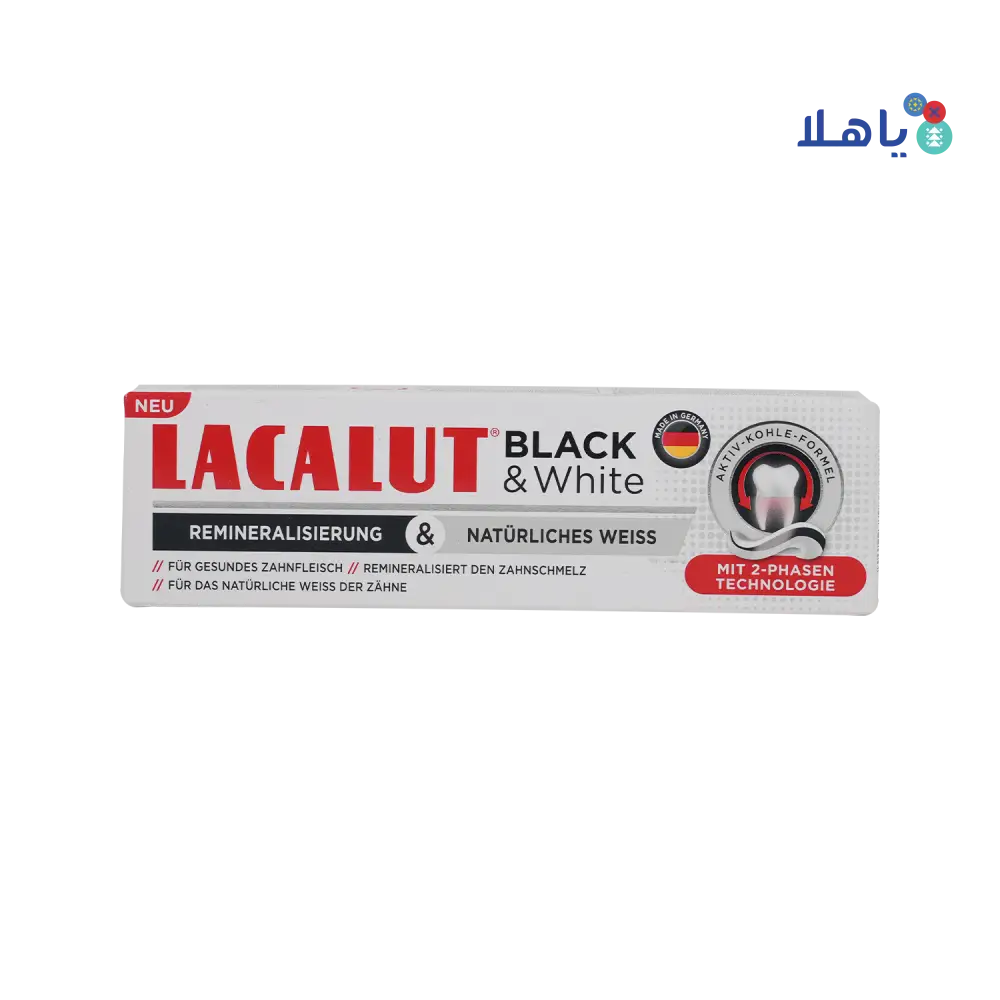 Lacalut Black & White Toothpaste 75ml