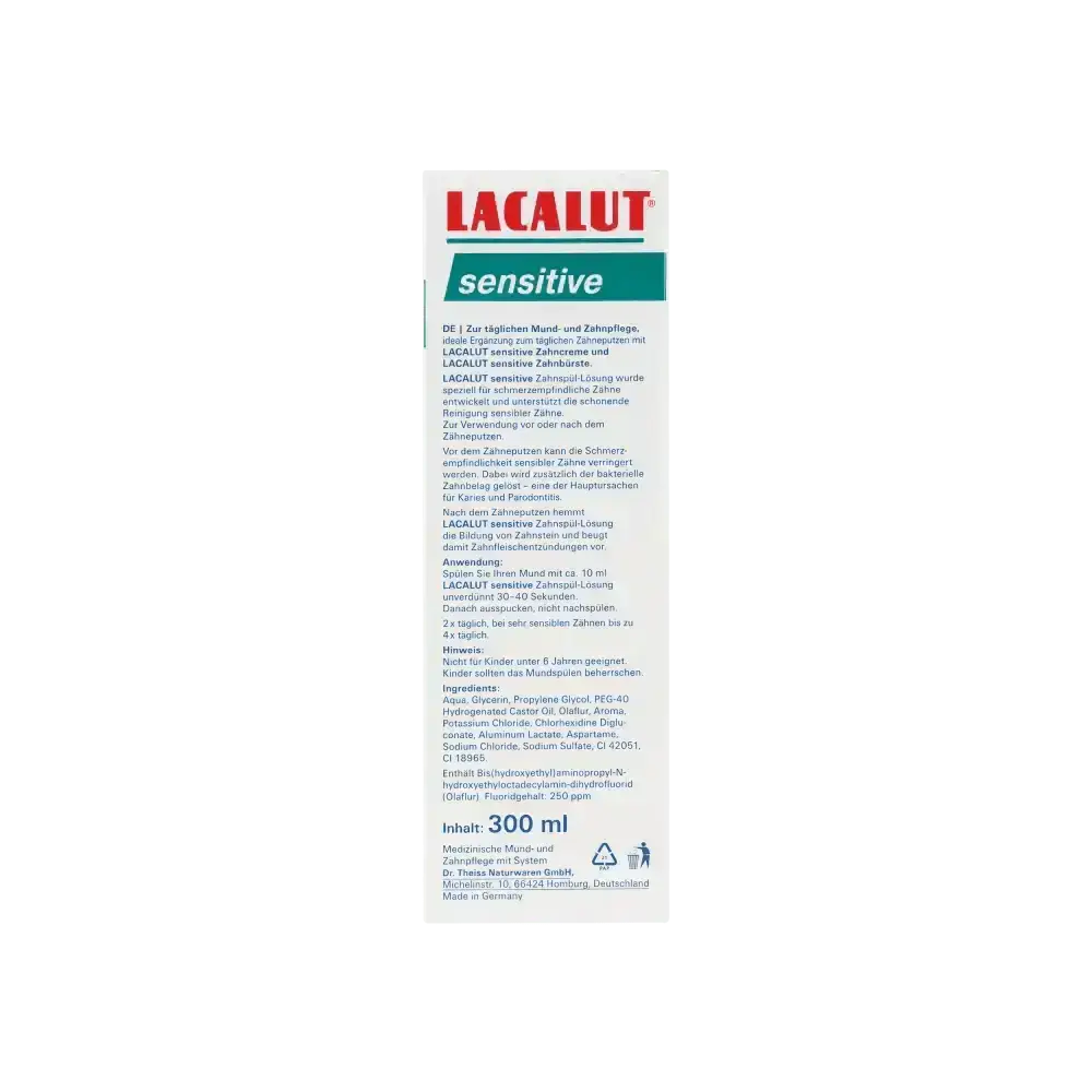 LACALUT - Lacalut Sensitive Mouthwash 300ml - Pharmazone - 