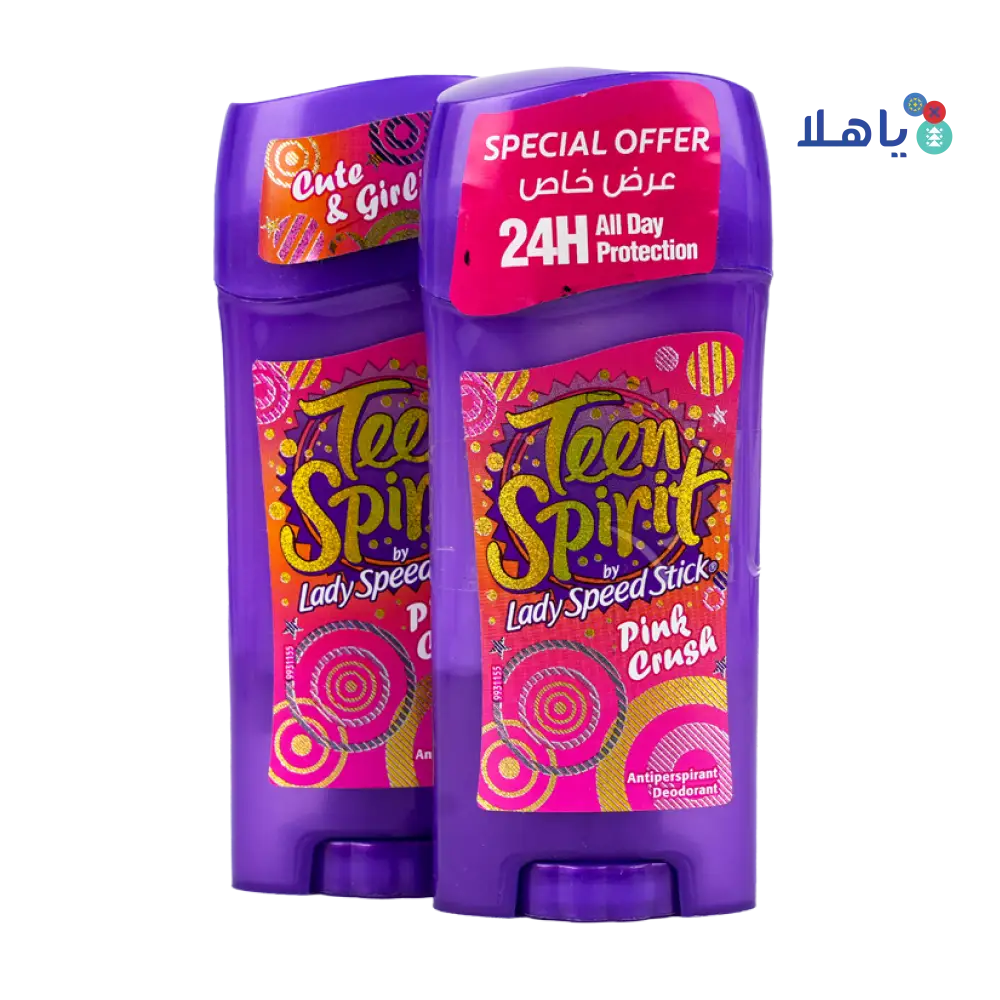 Lady Speed Stick Teen Spirit Pink Crush 65g 1+1 Offer