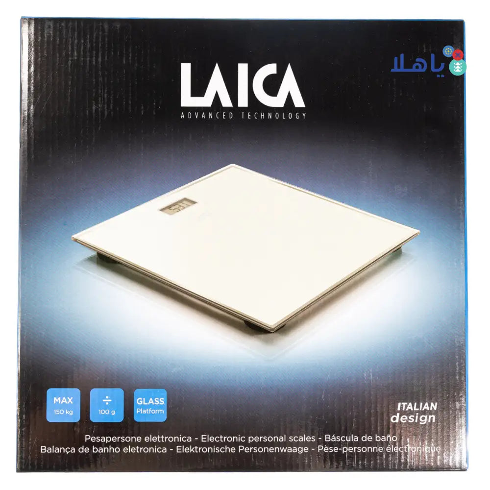 Laica Electronic Scale White Tactile Design-PS1054